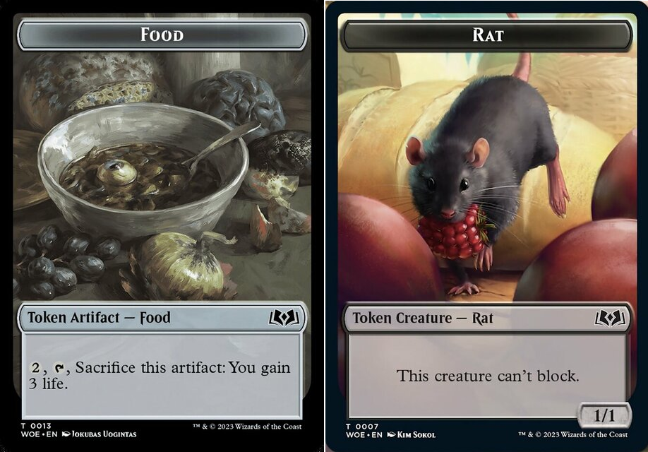 Food Token (013) // Rat Token - Foil